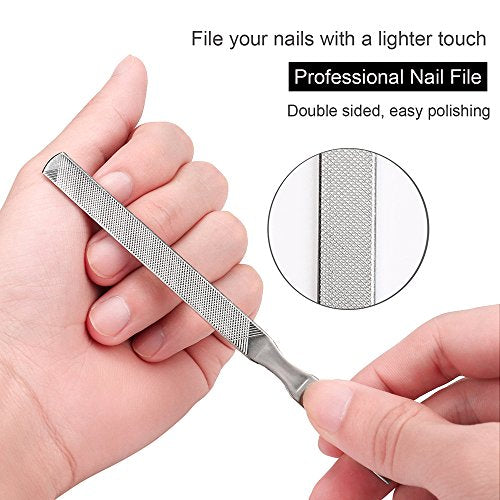 Bcabo 10Pcs/set Ingrown Toenail Tools Kit, Nail Treatment Foot Tool,Ingrown Toenail Removal Correction Clippers, Surgery Grade Nail File Lifter, Professional Pedicure Tool